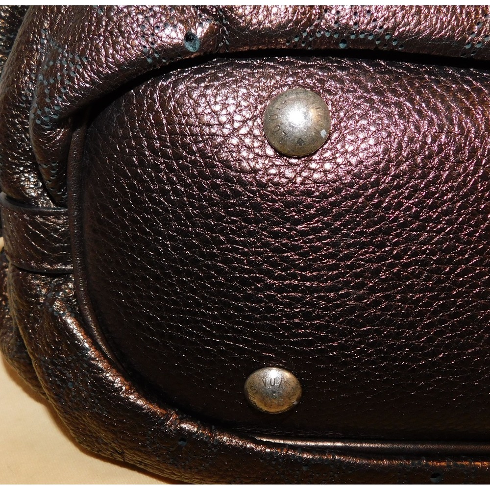 Louis Vuitton Metallic Brown Mahina Leather XS Crossbody Hobo Bag - Picture 9 of 11
